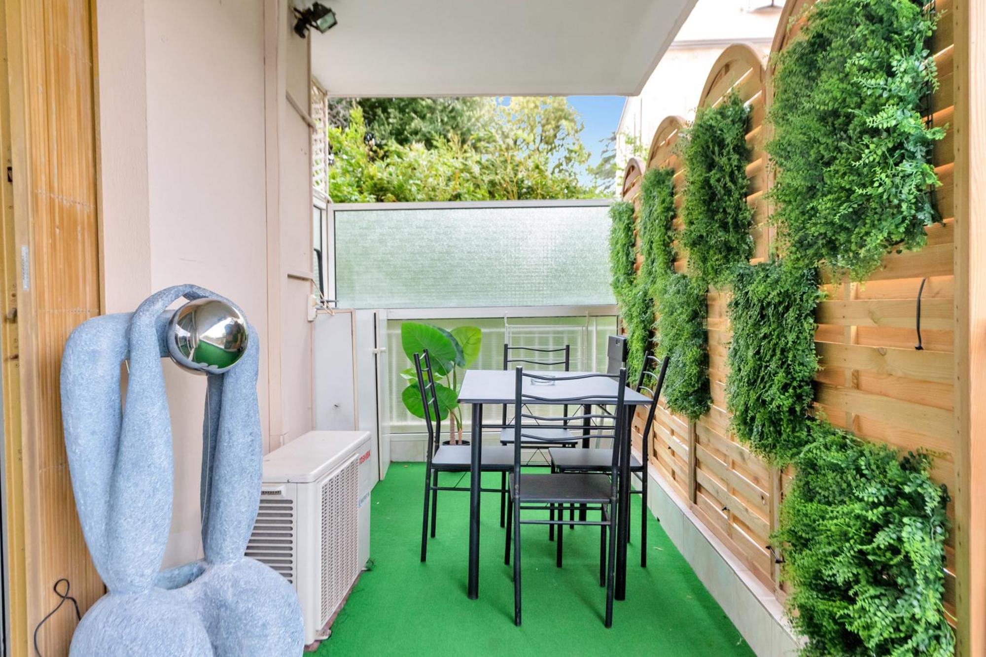 Le Sun Valley - Videoprojecteur Et Terrasse Zen Apartment Cannes