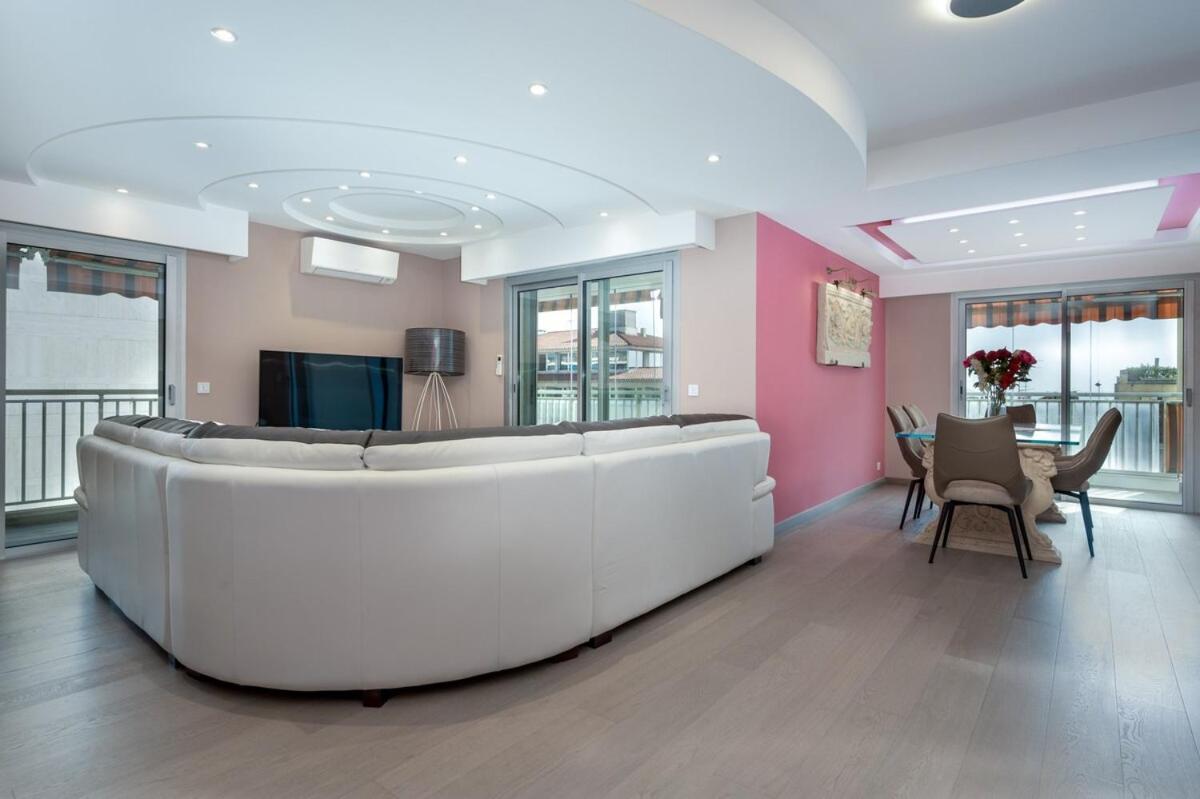 Apartment La Pompadour - Luxueux 3 P, Vue Mer, 3 Min Croisette *
