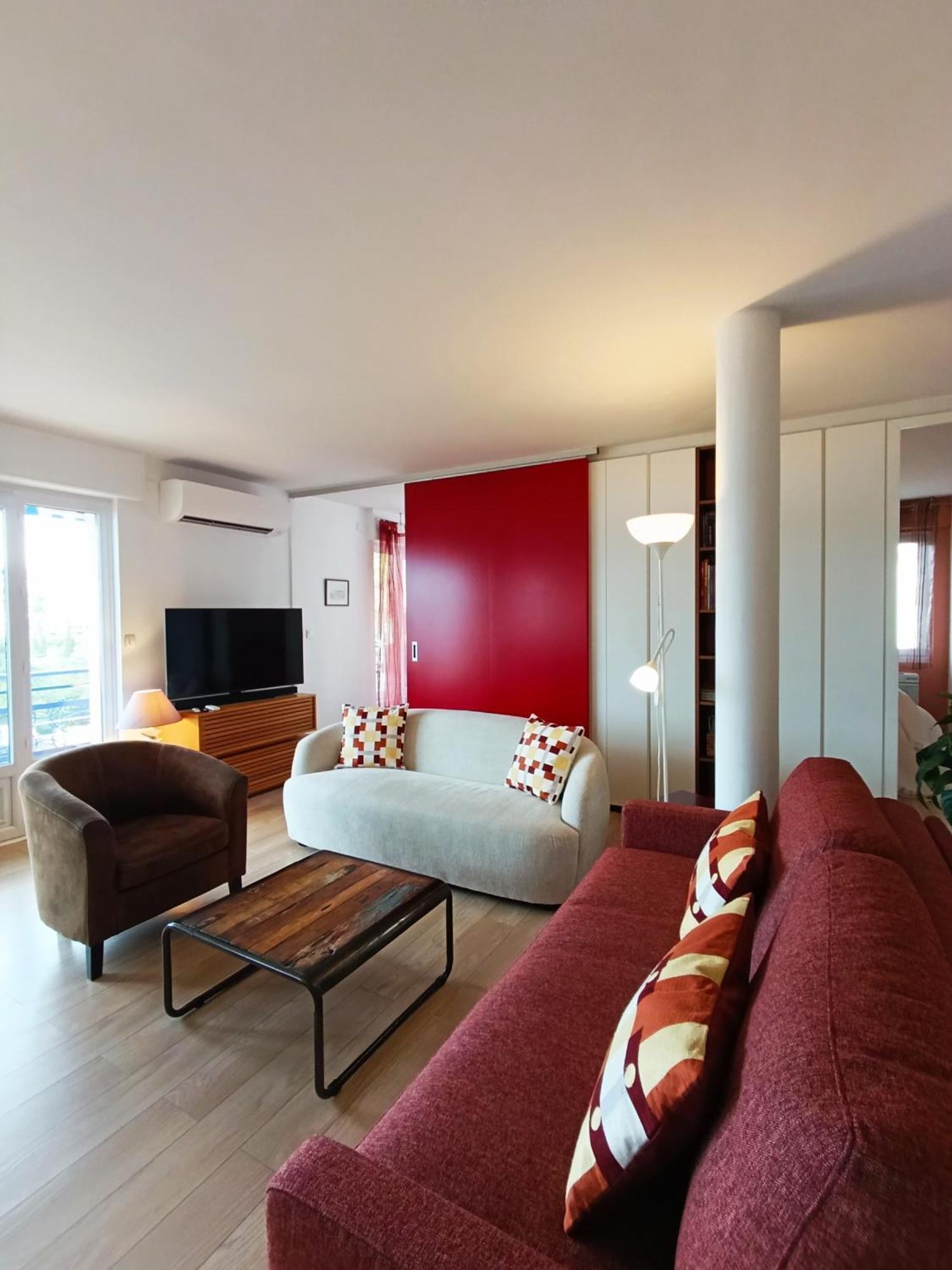 Plages Du Midi, Superbe Vue Mer, Grand Confort, 4 Pers Apartment Cannes