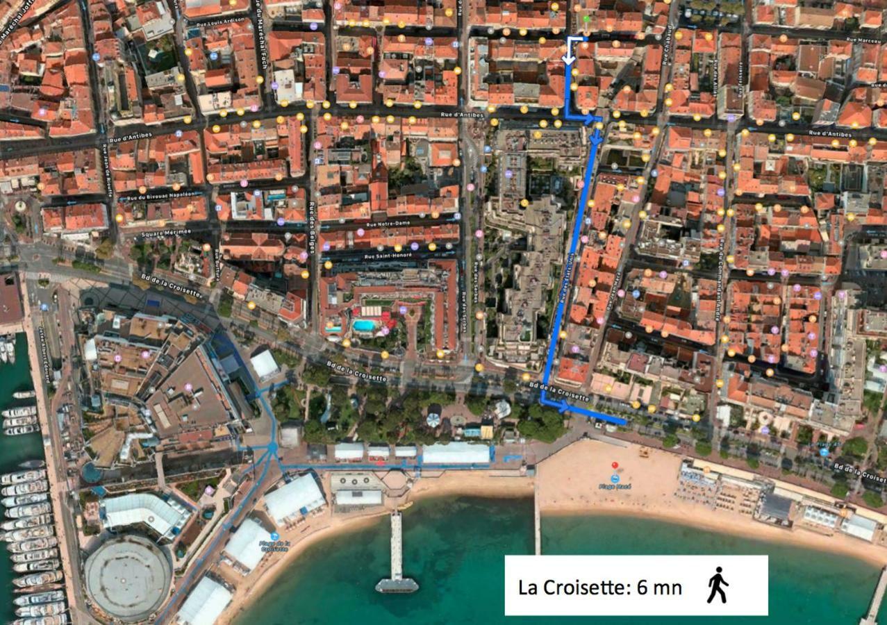 Centre Cannes, Logement Rénové Rue Piétonne, Proche Plage Et Palais Festival Appartement