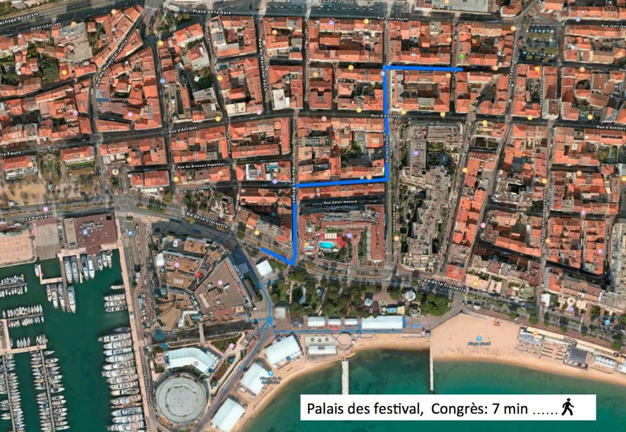 Centre Cannes, Logement Rénové Rue Piétonne, Proche Plage Et Palais Festival Appartement