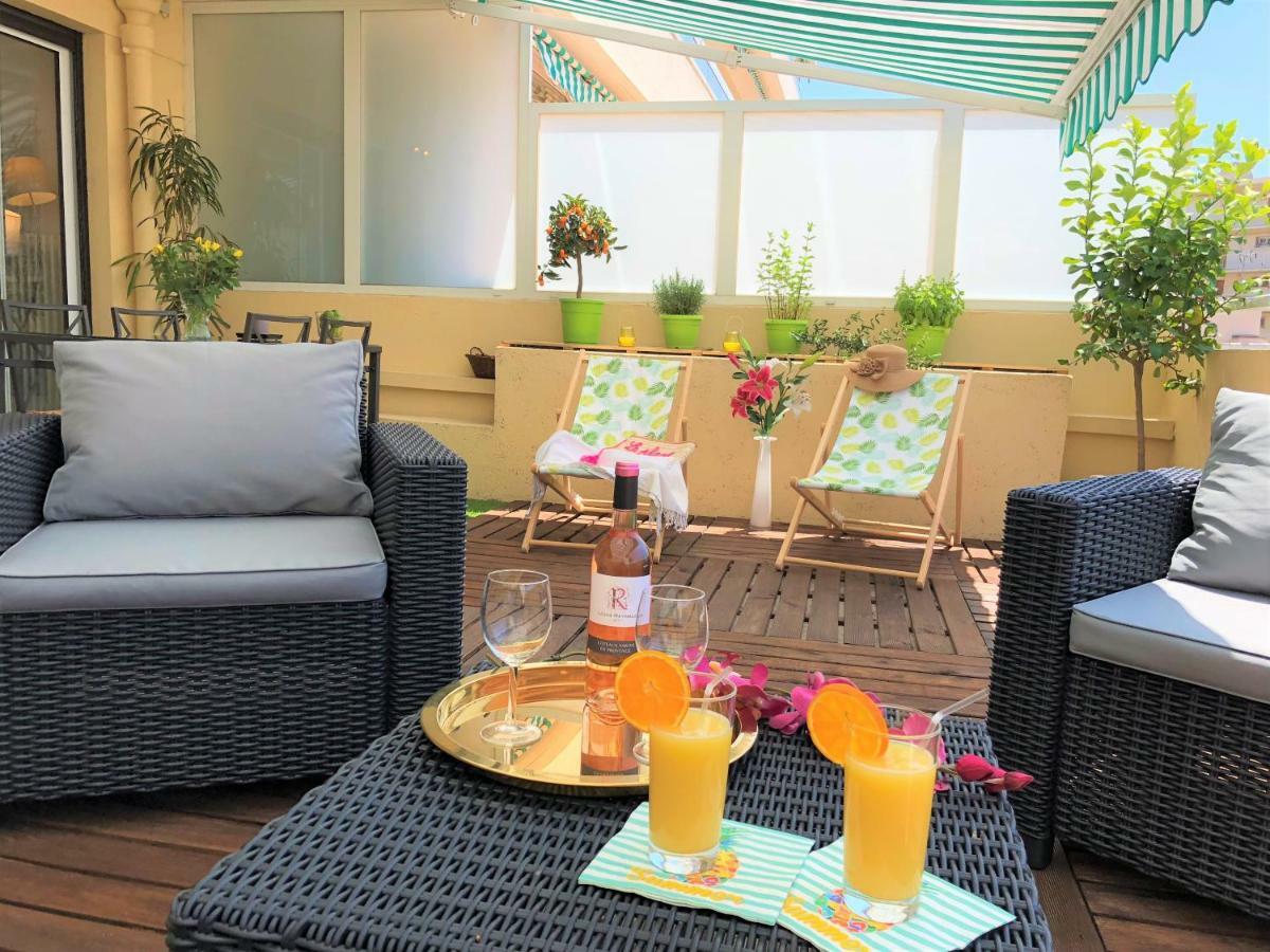Cosy Calme Central-terrasse Proche Palais Cannes