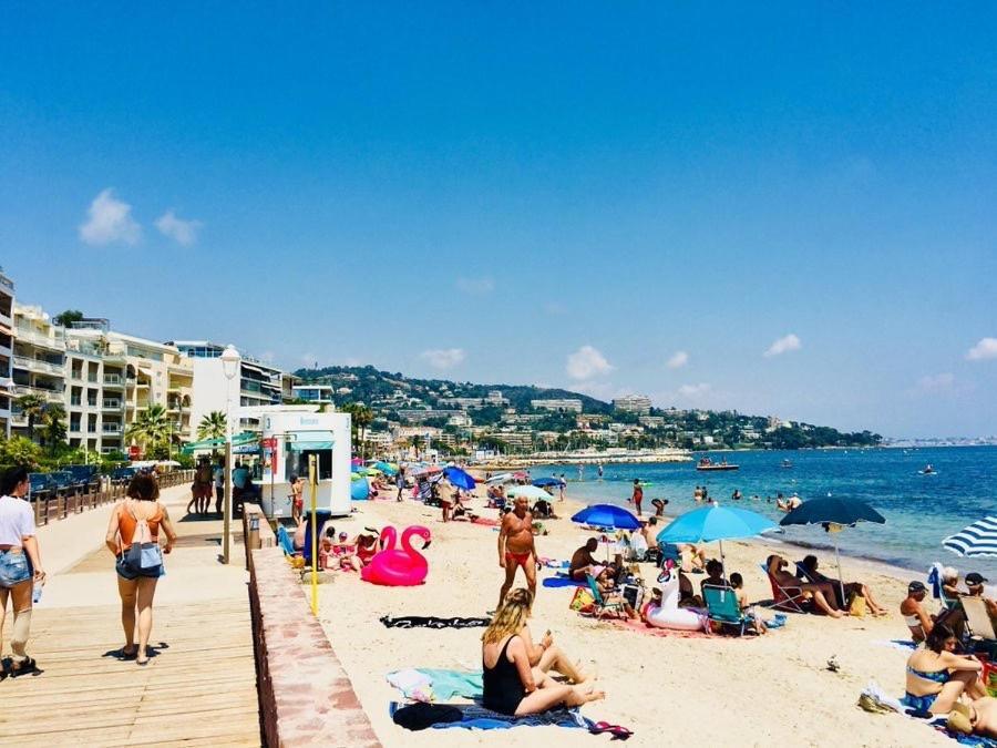 - Beachfront With Private Garden - Palm Croisette Appartement