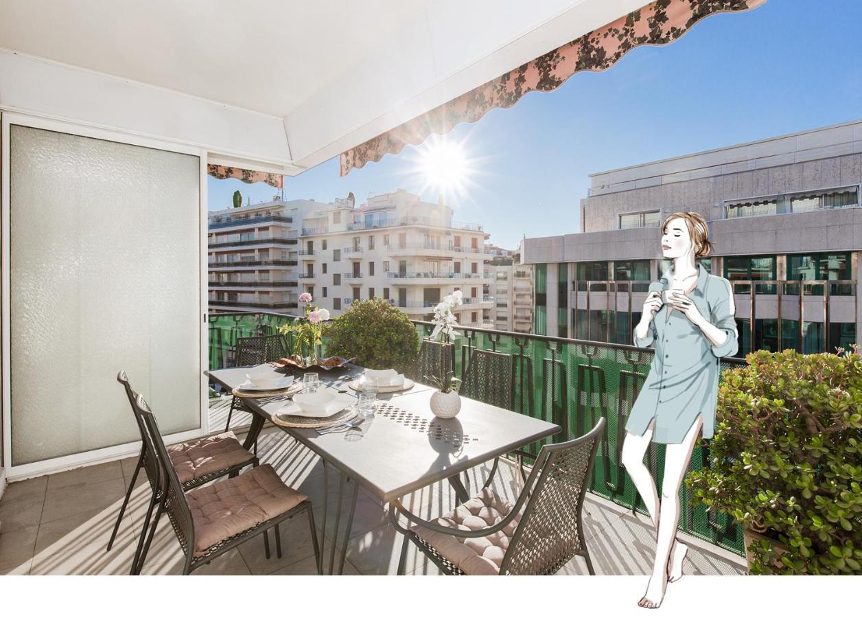 Mariott Area: Sunny 2 Beds /2 Baths Apartment Cannes