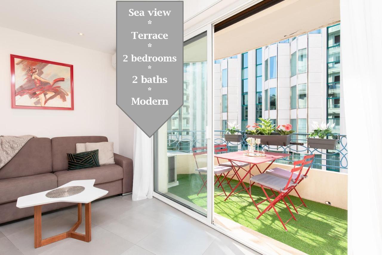 Apartment Marriott : 2 Beds/2 Baths Sea View Cannes
