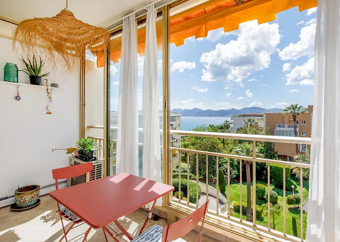 Cannes-Vue Mer Esterel-Balcon-Plage