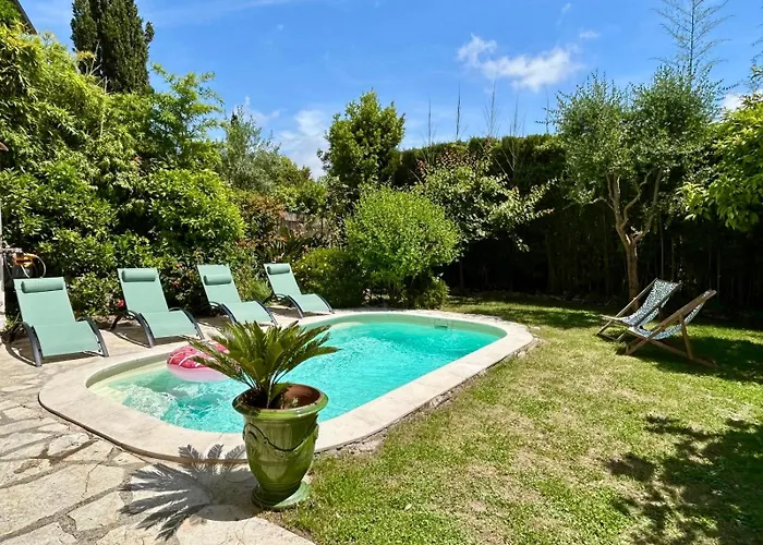 C8 - Lovely House Cannes 4 Bdr - Pool, Ac, Garage & Wifi