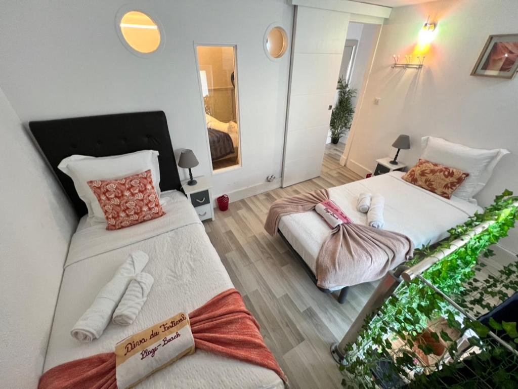 La Diva Du Festival - 10 Mn A Pied Palais & Plages - Cosy & Calme - Clim - Wifi Apartment *