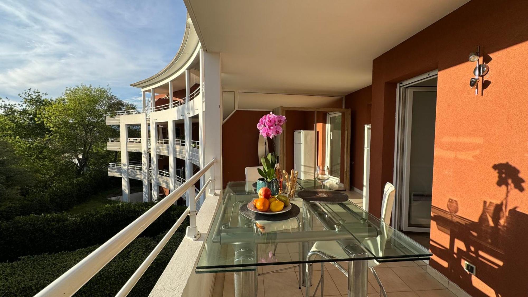 A 2 Pieces, Grande Terrasse, Vue Parc Au Calme * Cannes