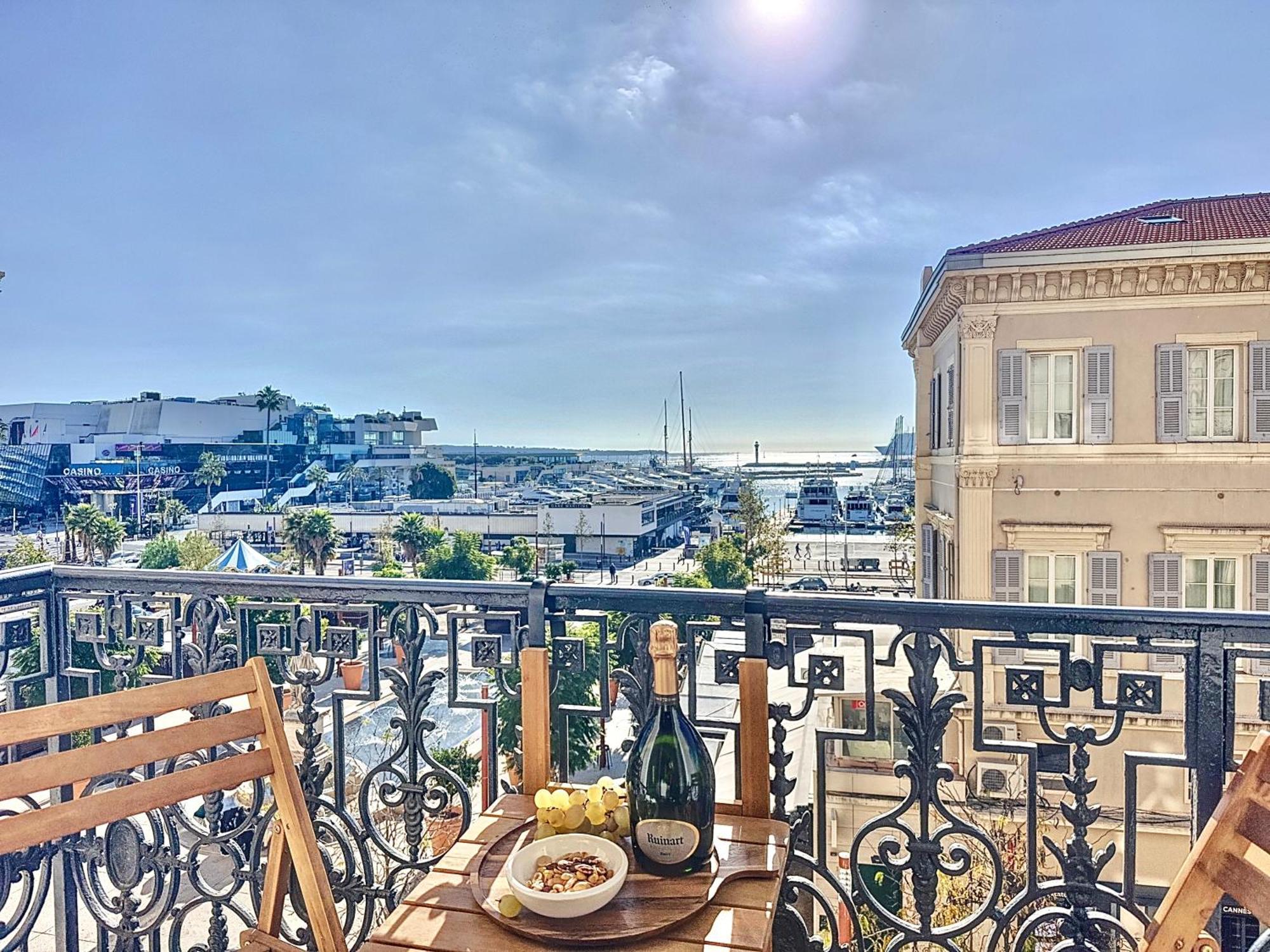 Apartamento Deluxe Seaview Balcony - 2 Min Palais & Cannes