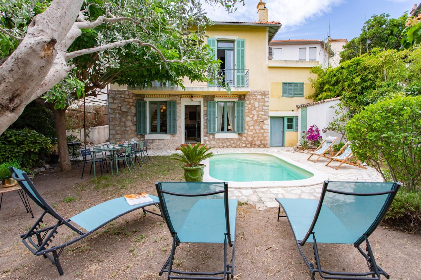 C8 - Lovely House 4 Bdr - Pool, Ac, Garage & Wifi * Cannes