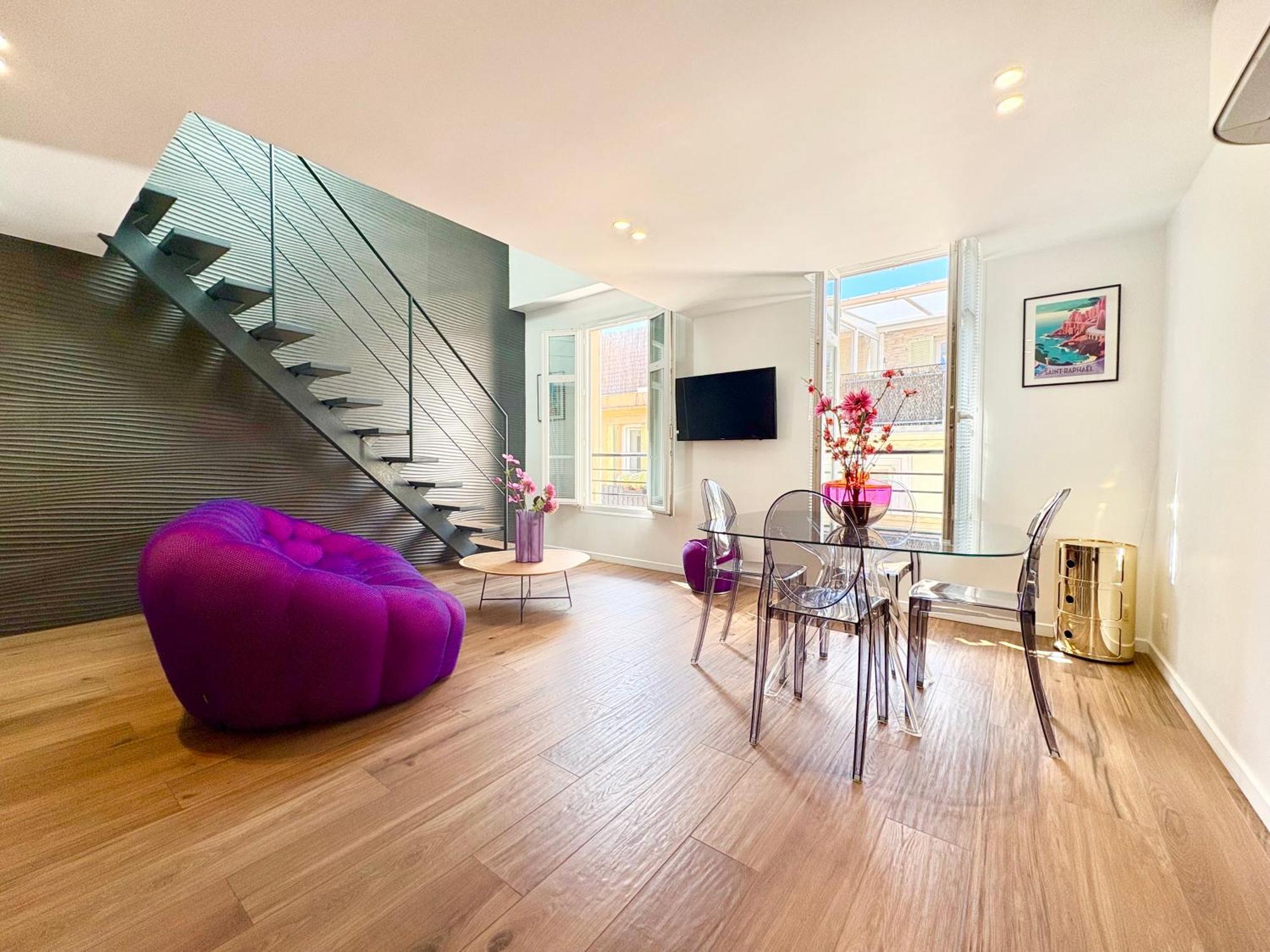 Duplex En Plein Coeur De Cannes, 5 Min Walk To Croisette And Palais