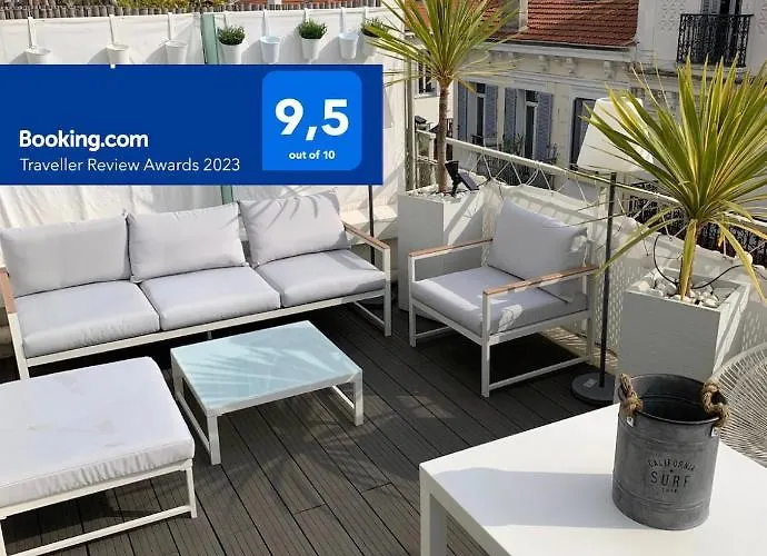 Terrasse Rue D\'Antibes 2 Chambres Proche Mer Et Palais