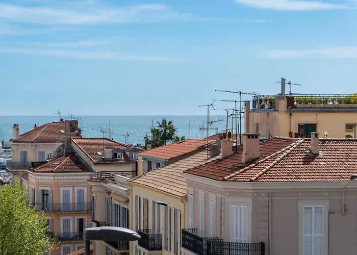 Grand Studio Centre-Ville Cannes Apercu Mer