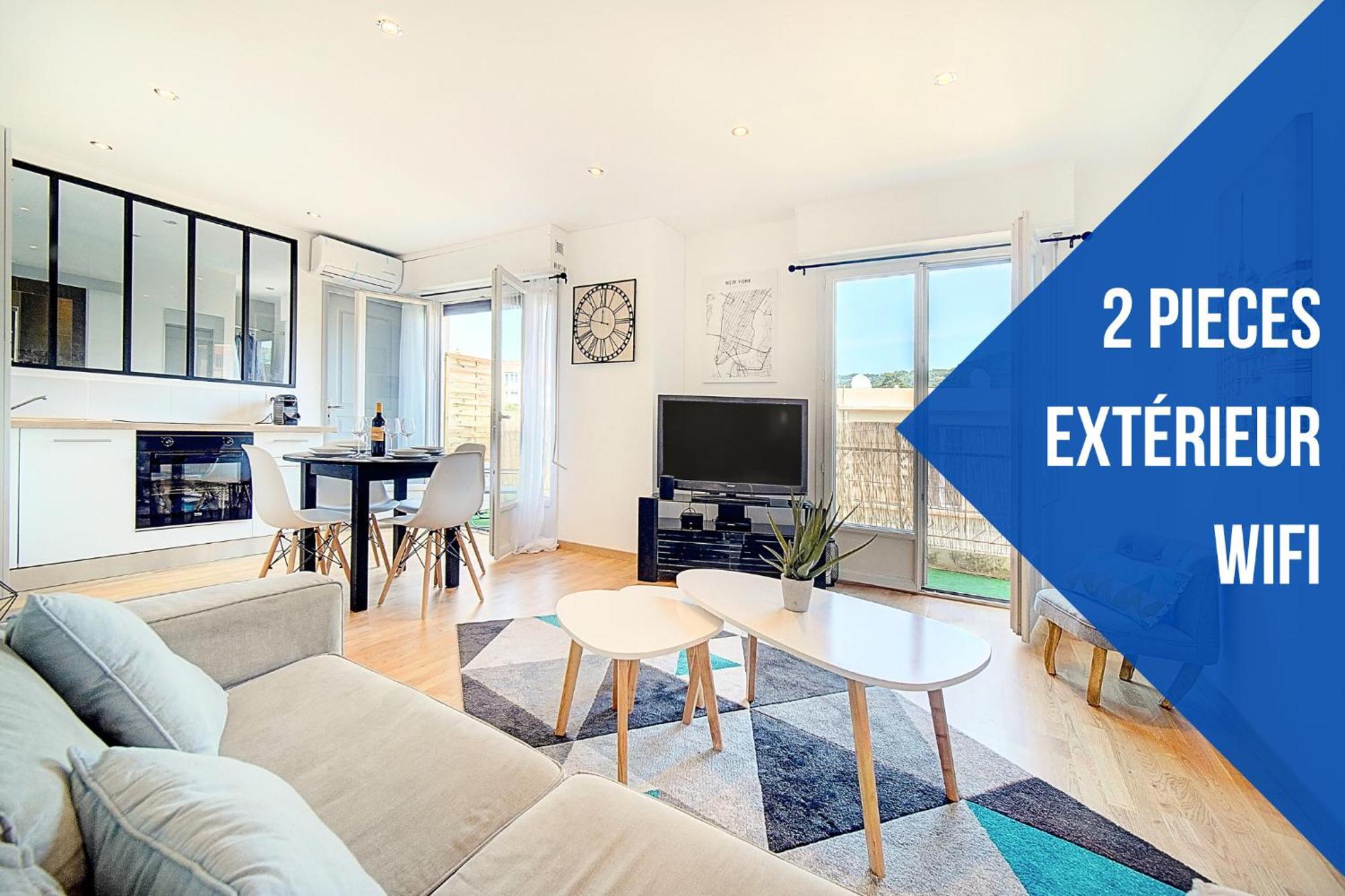 Le Leo - 600m - Extérieur - Verrière Côte D’azur Appartement *