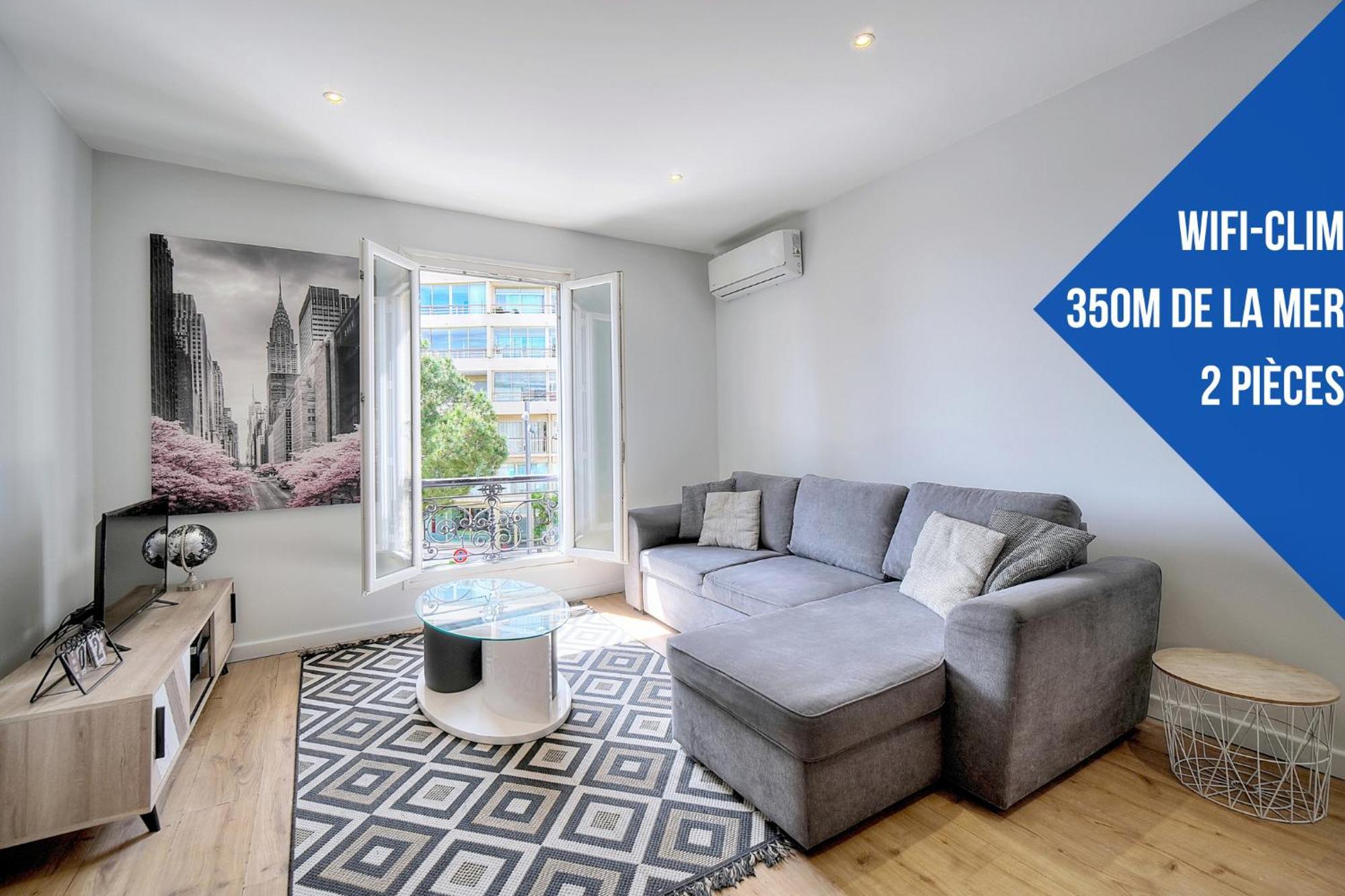 Le Erve-350m Plage-wifi Clim-vca Cannes