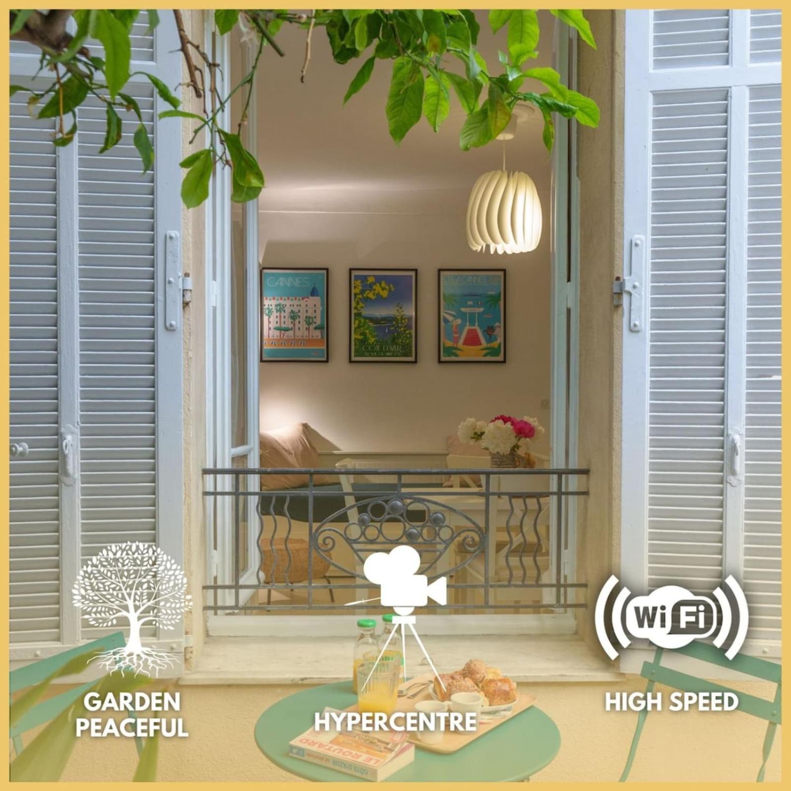 Appartement Le Bosquet - Quiet - Hypercentre - Ac - Garden Cannes