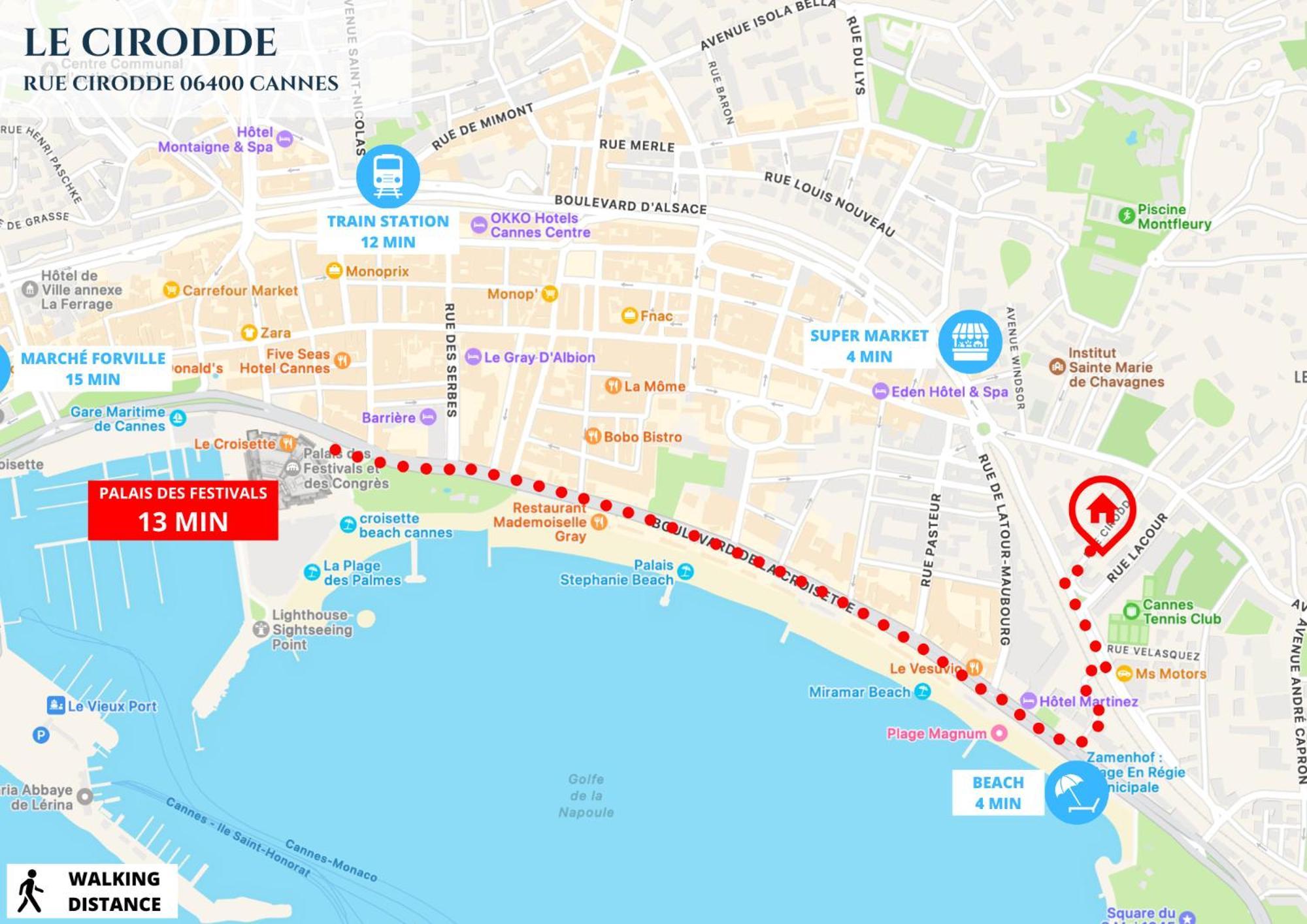Le Cirodde - Grande Terrasse - Centre -clim Apartment Cannes